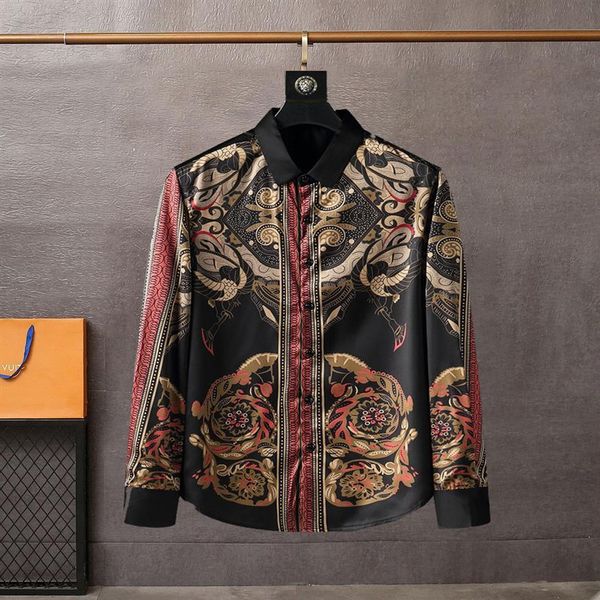 2021 new fashion floral men shirts plus size flower print casual camisas masculina black white red blue male turn-down collar shir2995, White;black
2021 new fashion floral men shirts plus size flower print casual camisas masculina black white red blue male turn-down collar shir2995, White;black