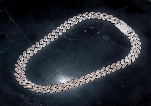 15mm prong baguette cuban chain 14k white gold plated real iced diamonds necklace cubic zirconia jewelry 1420inch length8135528, Silver
15mm prong baguette cuban chain 14k white gold plated real iced diamonds necklace cubic zirconia jewelry 1420inch length8135528, Silver