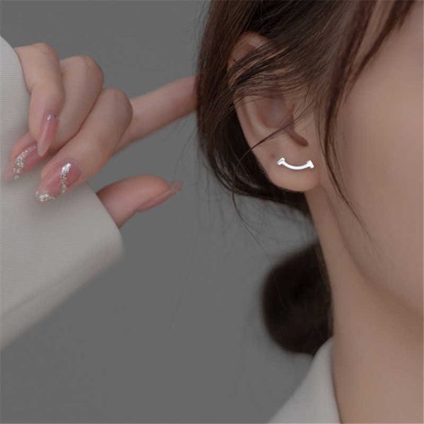 pure 925 sterling silver sweet smile stud earrings for women girls wedding party beach fine jewelry gift accessories b426
pure 925 sterling silver sweet smile stud earrings for women girls wedding party beach fine jewelry gift accessories b426