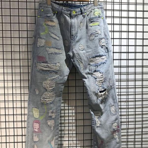 high streetwear endless damage hole jean men women metal button zipper denim pants endless letter 3d printing jean325v, Blue
high streetwear endless damage hole jean men women metal button zipper denim pants endless letter 3d printing jean325v, Blue