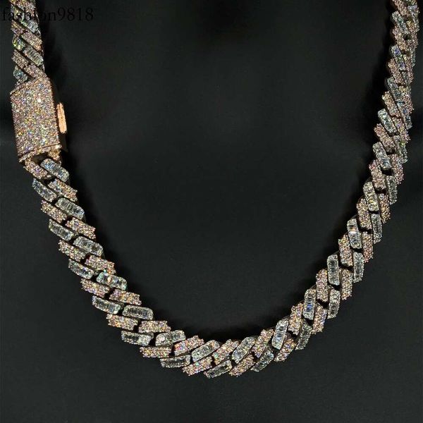 kibo iced out pure sier moissanite necklace gra vvs 15mm two tone style baguette and round cut moissanite cuban link chain, Silver
kibo iced out pure sier moissanite necklace gra vvs 15mm two tone style baguette and round cut moissanite cuban link chain, Silver