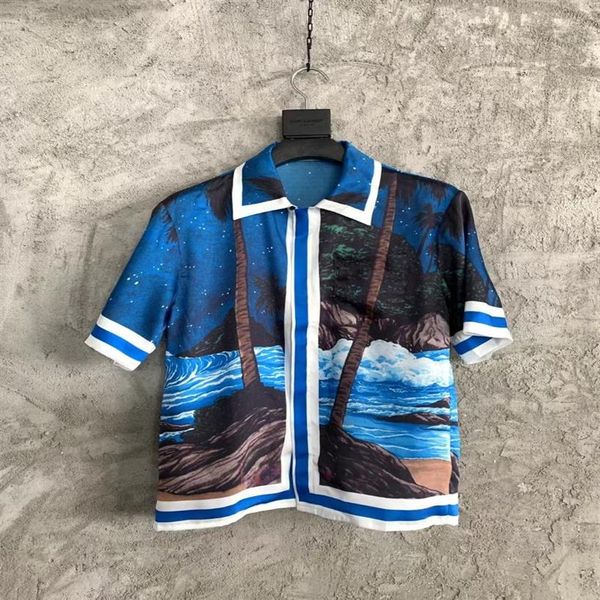 men's casual shirts men moon space prints short sleeve real silk shirt241s, White;black
men's casual shirts men moon space prints short sleeve real silk shirt241s, White;black