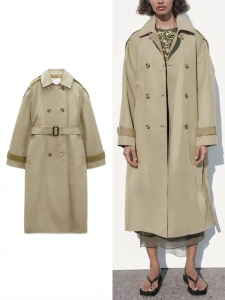 women's trench coats zbza women long sleeved lapel double breasted matching belt contrast loose windbreaker coat large version jacket 2, Tan;black
women's trench coats zbza women long sleeved lapel double breasted matching belt contrast loose windbreaker coat large version jacket 2, Tan;black