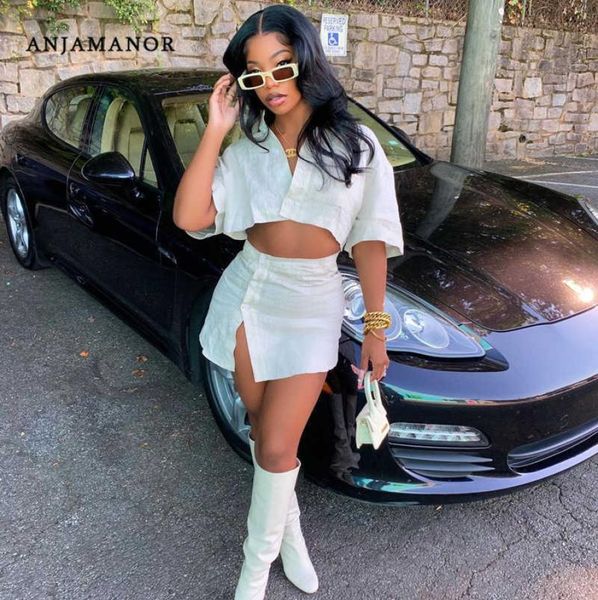 women039s two piece pants anjamanor cotton linen white shirt and mini skirts two piece short set for women summer 2021 goi6649070
women039s two piece pants anjamanor cotton linen white shirt and mini skirts two piece short set for women summer 2021 goi6649070