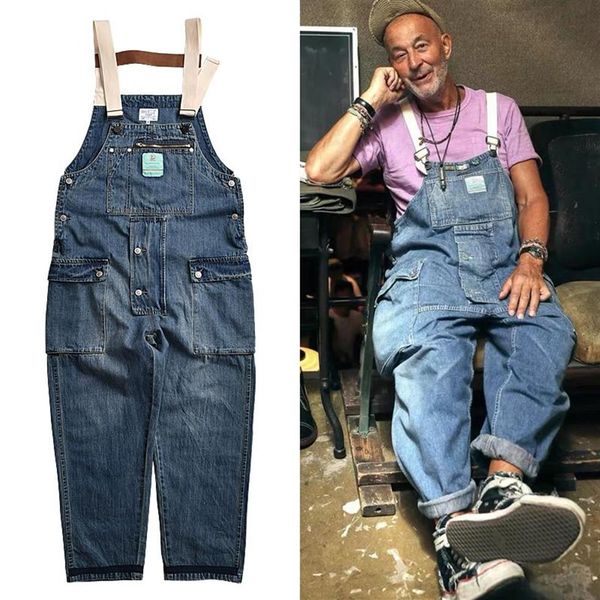 men's jeans distressed blue denim overalls work cargo pants old school easy chic worker multi-pocket bib trousers men casual 267k
men's jeans distressed blue denim overalls work cargo pants old school easy chic worker multi-pocket bib trousers men casual 267k