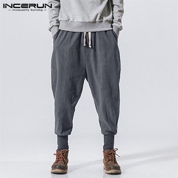 incerun men harem pants drawstring cotton joggers solid 2020 streetwear drop-crotch trousers men baggy casual sweatpants s-5xl1234t, Black
incerun men harem pants drawstring cotton joggers solid 2020 streetwear drop-crotch trousers men baggy casual sweatpants s-5xl1234t, Black