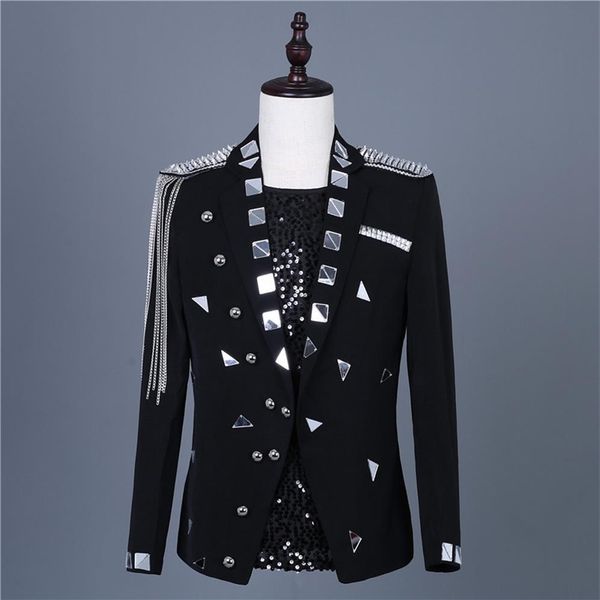 star with the same pattern lens suit coat men's korean version of the body suit dress mens blazer jacket men coat sequin215r, White;black
star with the same pattern lens suit coat men's korean version of the body suit dress mens blazer jacket men coat sequin215r, White;black