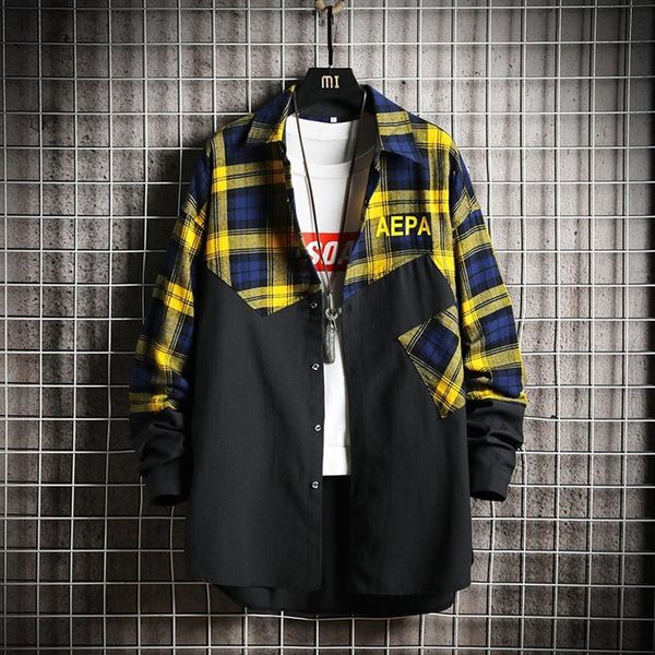 new fashion mens plaid shirts long sleeve slim fit brushed flannel shirt 100%cotton harajuku streetwear jacekt shirts plus size300m, White;black
new fashion mens plaid shirts long sleeve slim fit brushed flannel shirt 100%cotton harajuku streetwear jacekt shirts plus size300m, White;black