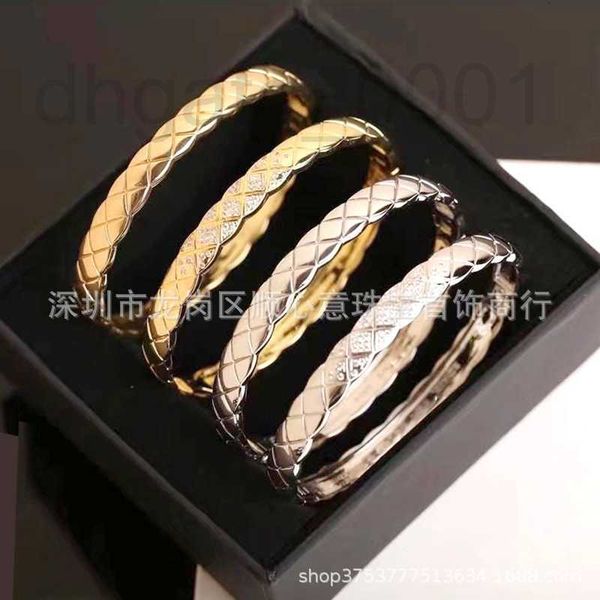 bangle designer lingcha bracelet 925 silver plated 18k gold inlaid diamond wide and narrow version couple fashion pattern avjn, Black
bangle designer lingcha bracelet 925 silver plated 18k gold inlaid diamond wide and narrow version couple fashion pattern avjn, Black