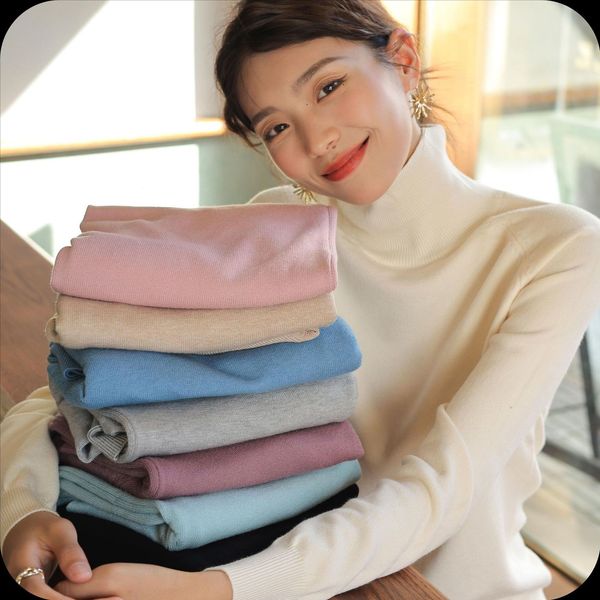women's sweaters half high neck knitted shirt winter women's 2023 long sleeved bottom with a foreign style 230811, White;black
women's sweaters half high neck knitted shirt winter women's 2023 long sleeved bottom with a foreign style 230811, White;black