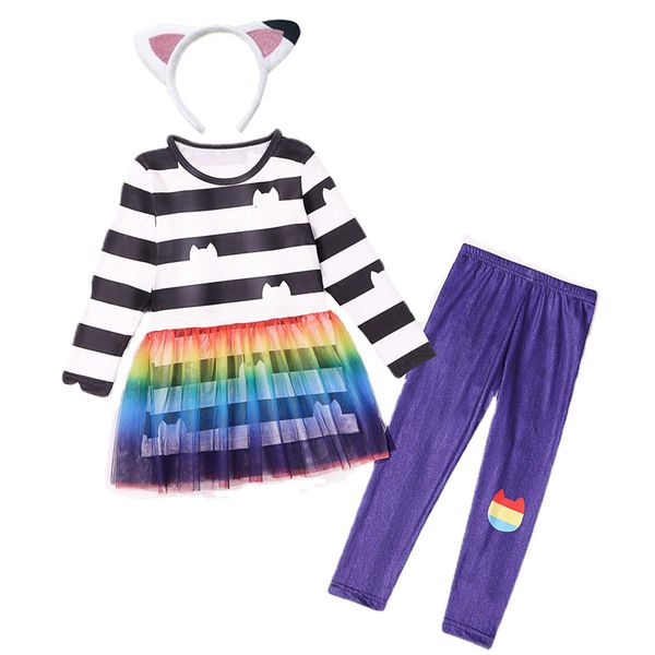 cosplay gabby's dollhouse girls princess dressespants sets autumn clothes headband gabby cats cosplay costume kids birthday clothing 23, Blue
cosplay gabby's dollhouse girls princess dressespants sets autumn clothes headband gabby cats cosplay costume kids birthday clothing 23, Blue