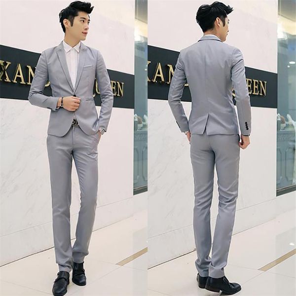 solid color korean slim fit casual blazer leisure suit men's suit single button286m, White;black
solid color korean slim fit casual blazer leisure suit men's suit single button286m, White;black