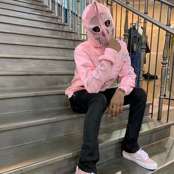 men's hoodies sweatshirts womens y2k skeleton zip oversized sweatshirts autumn goth hoodies grunge pink hooded jacket streetwear 230811, Black
men's hoodies sweatshirts womens y2k skeleton zip oversized sweatshirts autumn goth hoodies grunge pink hooded jacket streetwear 230811, Black