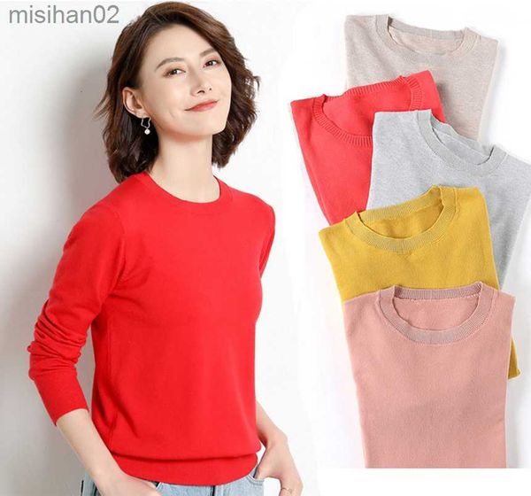 women's knits tees 2022 brand spring autumn style women knitted sweaters round neck solid color knitwear female thin pullovers jumpers, White
women's knits tees 2022 brand spring autumn style women knitted sweaters round neck solid color knitwear female thin pullovers jumpers, White
