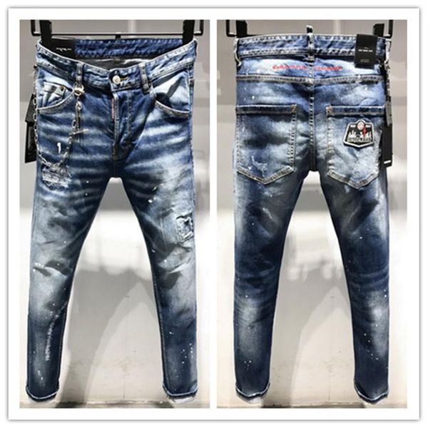 new brand of fashionable european and american mens casual jeans highgrade washing pure hand grinding quality optimization l9619206w, Blue
new brand of fashionable european and american mens casual jeans highgrade washing pure hand grinding quality optimization l9619206w, Blue