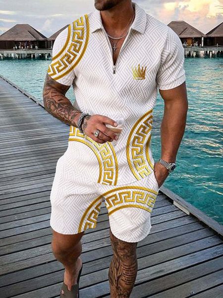 men's tracksuits summer men luxury vintage polo shirt set casual turn down collar tracksuit male fashion clothing beach style outfits s, Gray
men's tracksuits summer men luxury vintage polo shirt set casual turn down collar tracksuit male fashion clothing beach style outfits s, Gray