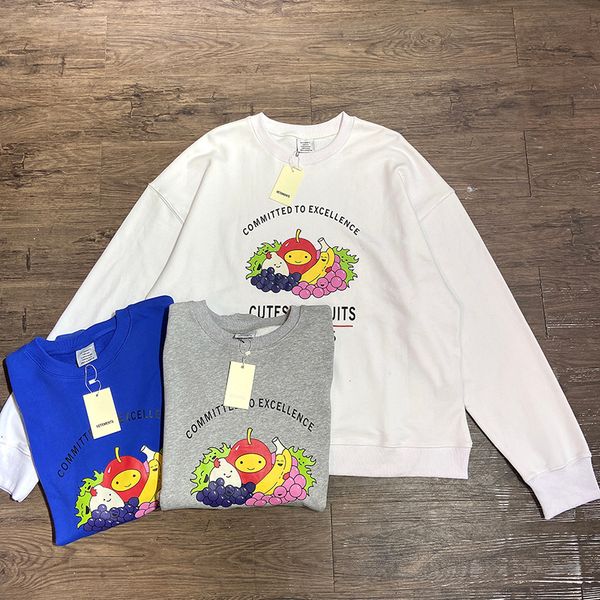 men's sweaters vetements round neck pullover fruit printed cotton terry men women 1 oversized hoodie 230811, White;black
men's sweaters vetements round neck pullover fruit printed cotton terry men women 1 oversized hoodie 230811, White;black
