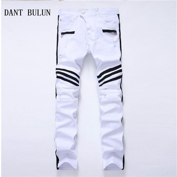 new mens ripped jeans striped white straight skinny casual hole biker denim pants plus size trousers 0103345z, Blue
new mens ripped jeans striped white straight skinny casual hole biker denim pants plus size trousers 0103345z, Blue