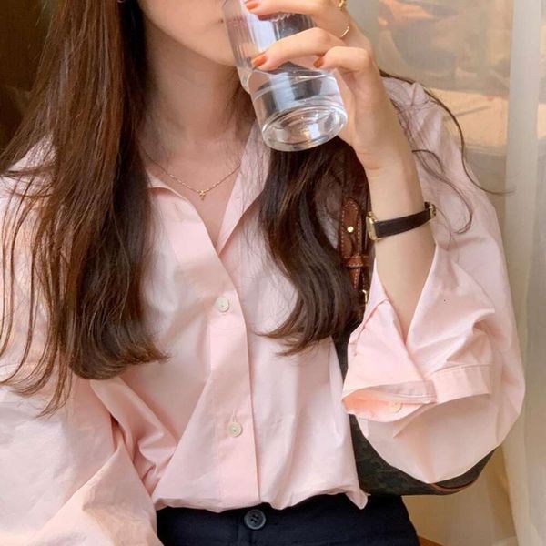 spring and autumn womens loose folded shirt long sleeved design sense small casual white
spring and autumn womens loose folded shirt long sleeved design sense small casual white