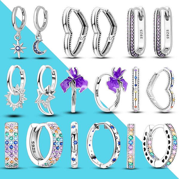 2023 earrings for women 925 sterling silver original charm double hoop pave cz fine engagement anniversary jewelry gift
2023 earrings for women 925 sterling silver original charm double hoop pave cz fine engagement anniversary jewelry gift
