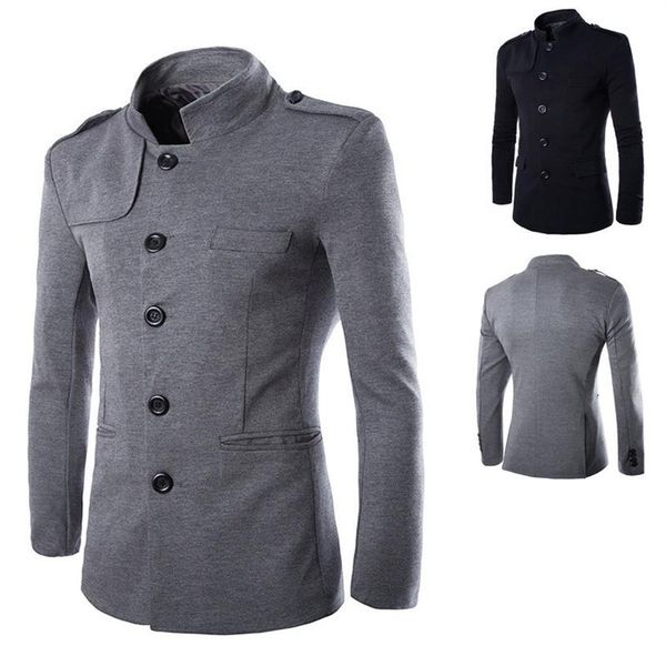 new arrivals winter men casual stand collar chinese tunic suit blazer jackets black single breasted slim jacket and coat m-2xl214a, White;black
new arrivals winter men casual stand collar chinese tunic suit blazer jackets black single breasted slim jacket and coat m-2xl214a, White;black