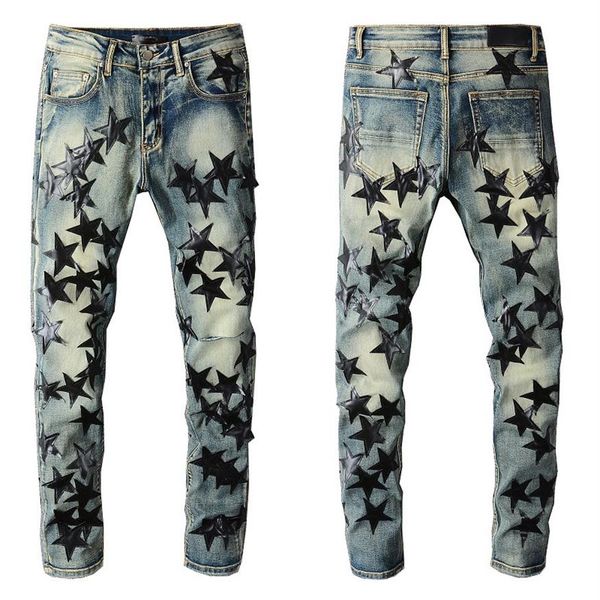 pantalon homme trendy jeans black star pattern patch street motorcycle pants punk denim long hip hop men274f, Blue
pantalon homme trendy jeans black star pattern patch street motorcycle pants punk denim long hip hop men274f, Blue