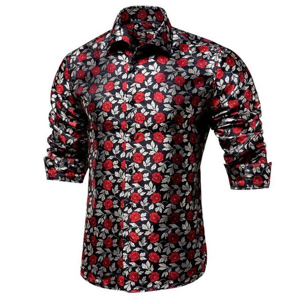 men's casual shirts hi-tie silver red rose floral men shirt luxury silk for wedding dress fashion slim fit long sleeve drop2648, White;black
men's casual shirts hi-tie silver red rose floral men shirt luxury silk for wedding dress fashion slim fit long sleeve drop2648, White;black
