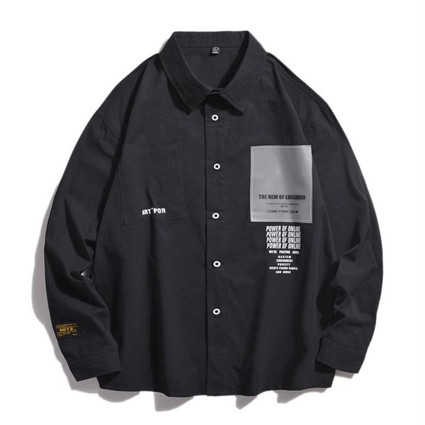 men shirt long sleeve cotton mens shirts spring autumn casual shirt streetwear men fashions button balck shirts for262q, White;black
men shirt long sleeve cotton mens shirts spring autumn casual shirt streetwear men fashions button balck shirts for262q, White;black