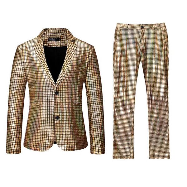 gold plaid sequin glitter suit men wedding groom tuxedo suits mens notched lapel prom stage costume with pants ternos men's &238l, White;black
gold plaid sequin glitter suit men wedding groom tuxedo suits mens notched lapel prom stage costume with pants ternos men's &238l, White;black
