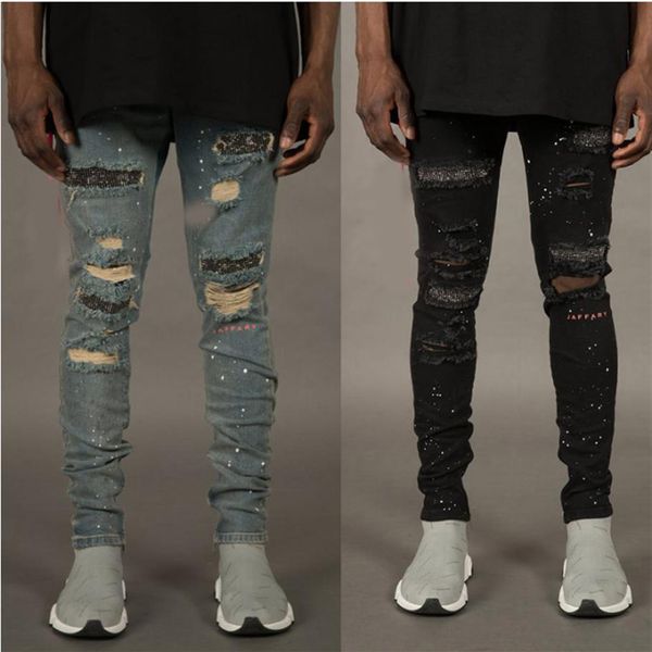 fashion- autumn fashion jeans for men with broken holes designer zippers jeans skateboard pencil biker denim pants325i, Blue
fashion- autumn fashion jeans for men with broken holes designer zippers jeans skateboard pencil biker denim pants325i, Blue