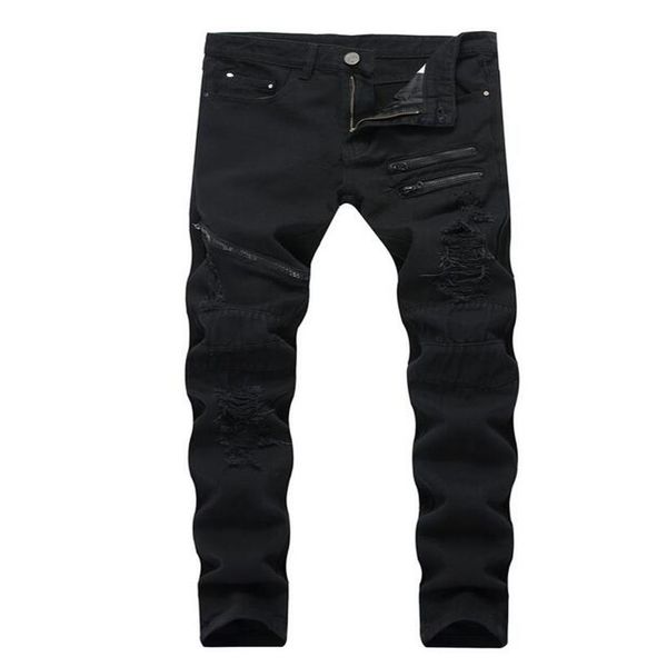 2018 autum big size jeans new men's more zip jeans denim zip hole pants casual streight leg jeans size 28-40 tx264s, Blue
2018 autum big size jeans new men's more zip jeans denim zip hole pants casual streight leg jeans size 28-40 tx264s, Blue