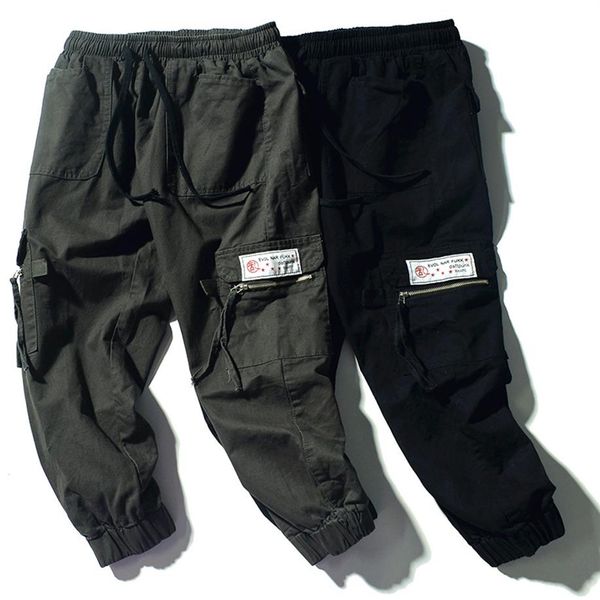 januarysnow men cargo pants quality brand men's solid color wash multi-pocket casual trousers loose wild pencil pants male289y, Black
januarysnow men cargo pants quality brand men's solid color wash multi-pocket casual trousers loose wild pencil pants male289y, Black