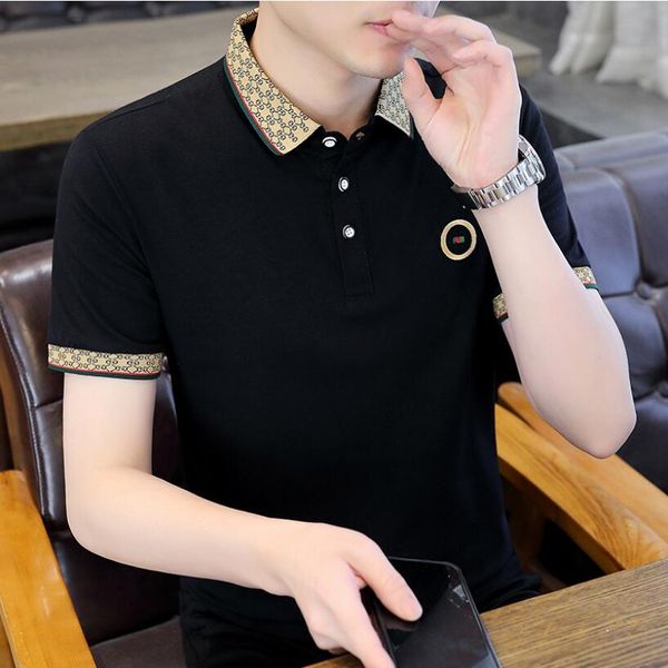 2023 summer new polo shirt short sleeve men's fashion thin style fashion brand polo collar embroidery youth korean edition t-shirt, White;black
2023 summer new polo shirt short sleeve men's fashion thin style fashion brand polo collar embroidery youth korean edition t-shirt, White;black