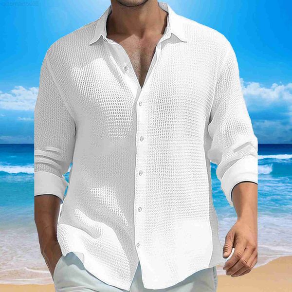 men's casual shirts men's shirt autumn spring waffle soft long sleeve shirts solid color lapel european american style button holi, White;black
men's casual shirts men's shirt autumn spring waffle soft long sleeve shirts solid color lapel european american style button holi, White;black