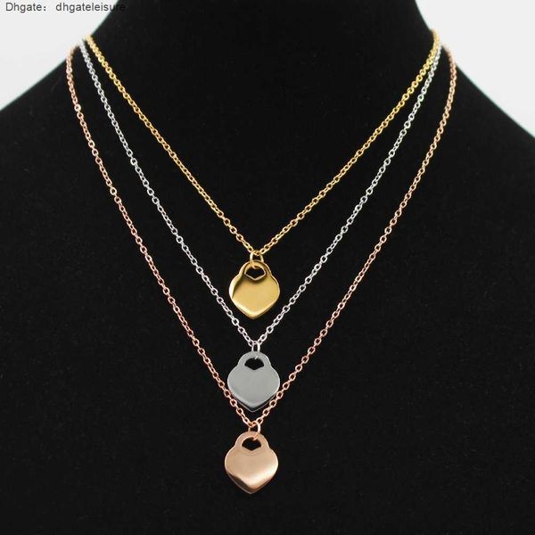 new style stainless steel fashion t necklace jewelry heart-shaped pendant love necklaces for women's party wedding gifts wholesale, Silver
new style stainless steel fashion t necklace jewelry heart-shaped pendant love necklaces for women's party wedding gifts wholesale, Silver