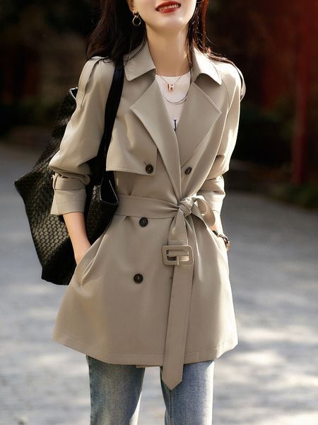 women's trench coats winter cold coat 2023 autumn solid double breasted jacket french retroturndown collar windbreaker women 230812, Tan;black
women's trench coats winter cold coat 2023 autumn solid double breasted jacket french retroturndown collar windbreaker women 230812, Tan;black
