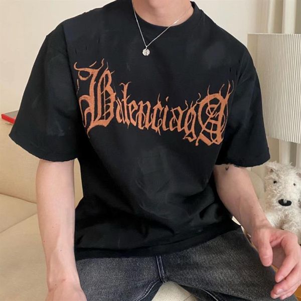 summer spring heavy metal hole print men's t-shirts luxury fashion france paris oversize cotton women high street casual tee2270, White;black
summer spring heavy metal hole print men's t-shirts luxury fashion france paris oversize cotton women high street casual tee2270, White;black