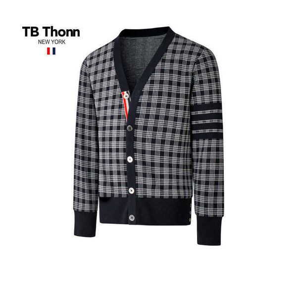 trendy tb thonn plaid knitted cardigan men's wear 2023 autumn premium sweater and women's casual coat, Black;brown
trendy tb thonn plaid knitted cardigan men's wear 2023 autumn premium sweater and women's casual coat, Black;brown