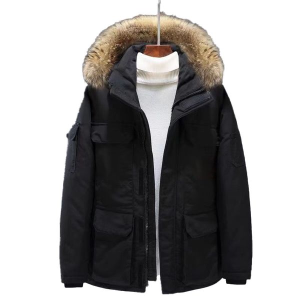 designer mens jacket winter down jacket men's fashion parka waterproof windproof premium fabric thick cape belt warm jackets 114528, Black
designer mens jacket winter down jacket men's fashion parka waterproof windproof premium fabric thick cape belt warm jackets 114528, Black