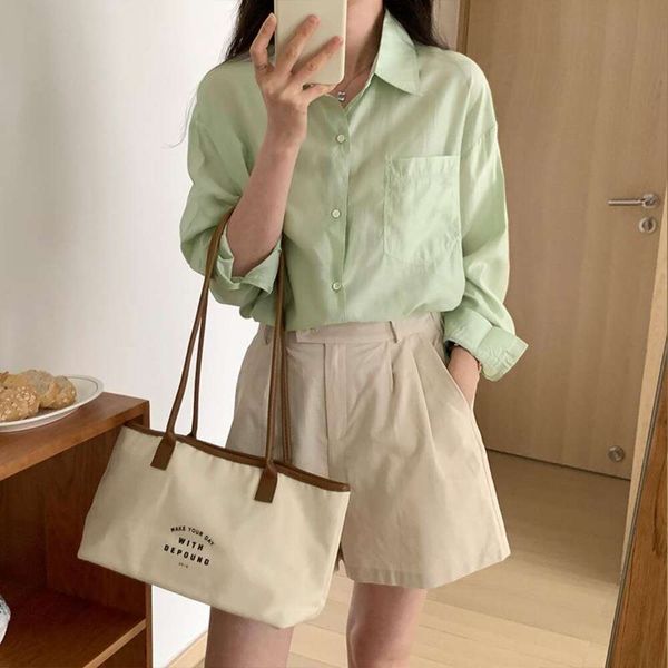 item title korean design lazy womens blouses style long sleeved shirt autumn and summer niche all purpose sun proof, White
item title korean design lazy womens blouses style long sleeved shirt autumn and summer niche all purpose sun proof, White