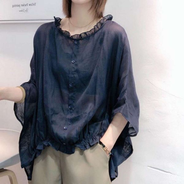 fashionable shirt for women summer style korean loose slim looking skin covering l, White
fashionable shirt for women summer style korean loose slim looking skin covering l, White