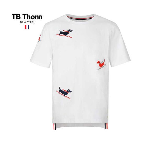 trendy tb thonn european and american fashion dog embroidery short sleeve men's women's summer casual irregular half shirt, Black;brown
trendy tb thonn european and american fashion dog embroidery short sleeve men's women's summer casual irregular half shirt, Black;brown