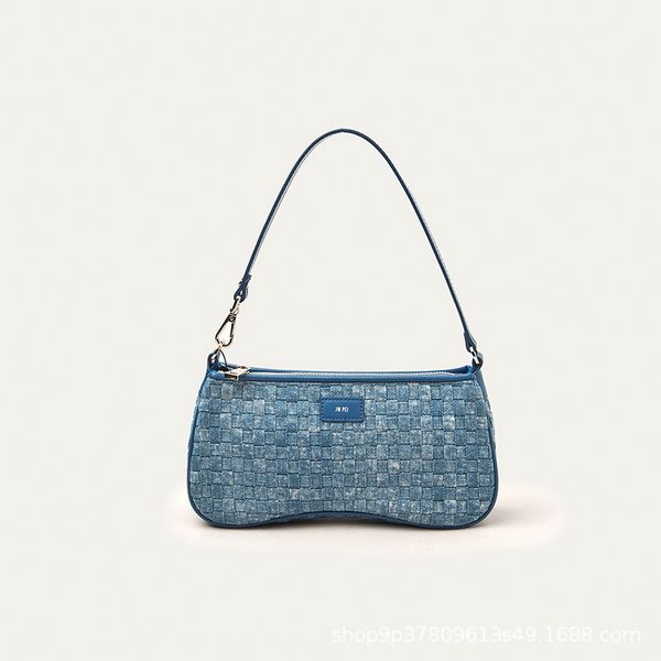 women' eva shoulder handbag multicolor hobos underarm bag chain purses designer crossbody baguettes lady, Blue;gray
women' eva shoulder handbag multicolor hobos underarm bag chain purses designer crossbody baguettes lady, Blue;gray