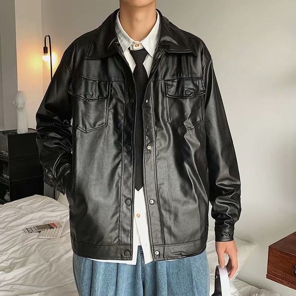 men's jackets the spring of the wind locomotive easing pilot handsome all skin 230812, Black;brown
men's jackets the spring of the wind locomotive easing pilot handsome all skin 230812, Black;brown