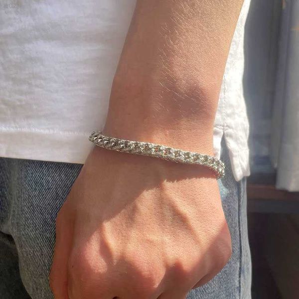 925 solid silver 6mm 8mm wide set fire moissanite diamond bracelet cuban link chain
925 solid silver 6mm 8mm wide set fire moissanite diamond bracelet cuban link chain