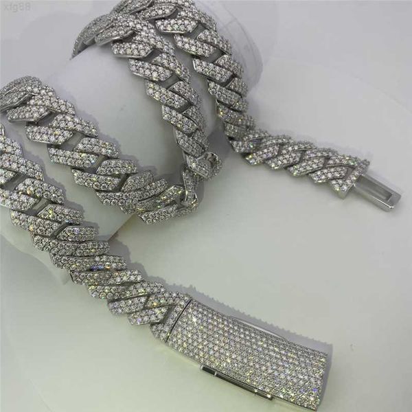 pass diamond tester gra moissanite diamond chain 15mm wide 2rows 925 sterling silver cuban link chain rapper hip hop necklace
pass diamond tester gra moissanite diamond chain 15mm wide 2rows 925 sterling silver cuban link chain rapper hip hop necklace