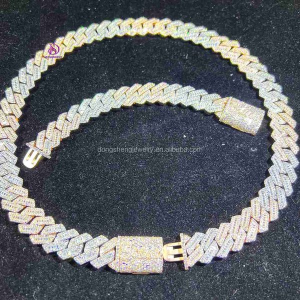 ice out hip hop jewelry plating gold 925 silver cuban chain 15mm 18mm vvs moissanite diamond cuban chain necklace
ice out hip hop jewelry plating gold 925 silver cuban chain 15mm 18mm vvs moissanite diamond cuban chain necklace