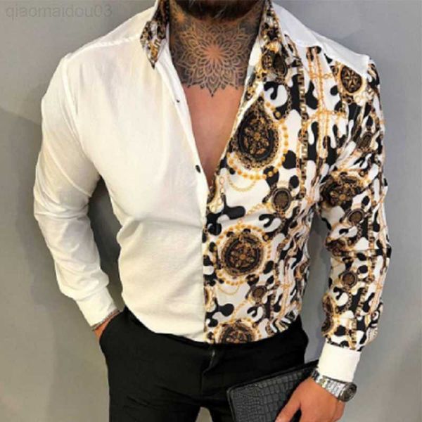 men's casual shirts 2023 long sleeve button spring summer mens clothing collar t shirt streetwear fashion contrast color slim polo shi, White;black
men's casual shirts 2023 long sleeve button spring summer mens clothing collar t shirt streetwear fashion contrast color slim polo shi, White;black