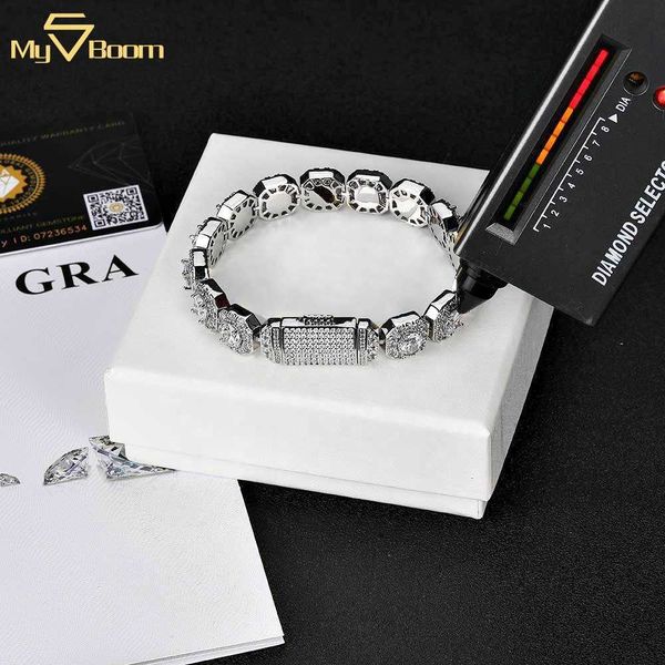 hip hop 925 sterling silver vvs 10mm 12mm moissanite necklace cluster iced out tennis chain bracelet 
hip hop 925 sterling silver vvs 10mm 12mm moissanite necklace cluster iced out tennis chain bracelet