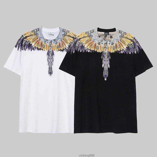 mb universe colored wings pure cotton short sleeve t-shirt men and women couples half, White;black
mb universe colored wings pure cotton short sleeve t-shirt men and women couples half, White;black